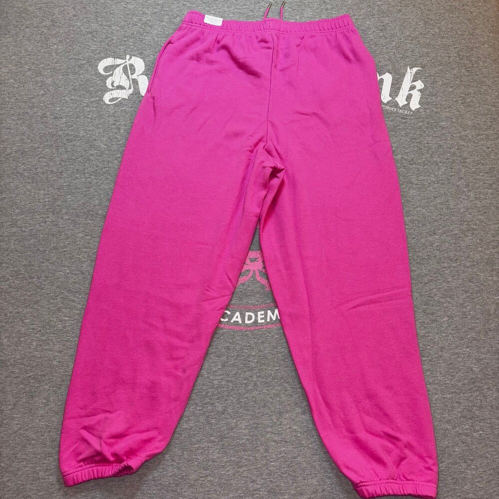 VS PINK Limited Edition Hot Pink & Orange Embroidered Pup Dog Logo Outfit - LG - Picture 5 of 10